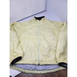 LL Bean Womens Primaloft Stowaway Jacket Insulated Packable Yellow Sz Medium VG